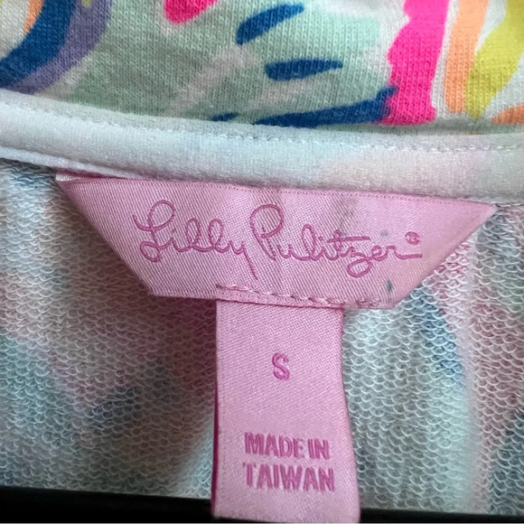 Lilly Pulitzer Small Skipper Popover  Tiki Pink Sunken Treasure Pullover 1/2 Zip - Picture 10 of 15